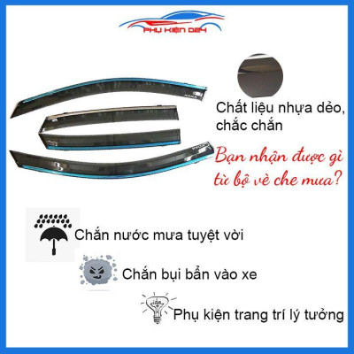 Vè mưa Kona 2018-2019-2020 vè chỉ mạ che mưa bảo vệ xe