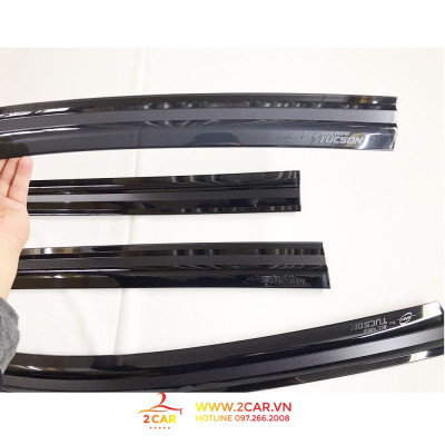 Vè Che Mưa Xe Hyundai Tucson 2016- 2017- 2018- 2019- 2020- 2021, nhựa đen cao cấp