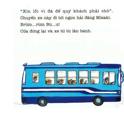 Ehon - Thực Phẩm Tâm Hồn Cho Bé - Xe Bus Píng Poong Đi Biển (Tái Bản 2020)