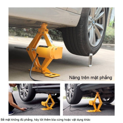 Bộ nâng kích gầm điện, kiêm máy bơm lốp và máy siết ốc ô tô đa năng 3 trong 1 ROGTZ TY-EJ06 Tải Trọng: 2000Kg (2 Tấn) - HÀNG NHẬP KHẨU