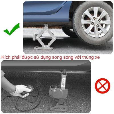 Bộ nâng kích gầm điện, kiêm máy bơm lốp và máy siết ốc ô tô đa năng 3 trong 1 ROGTZ TY-EJ06 - Hàng chính hãng, bảo hành 24 tháng