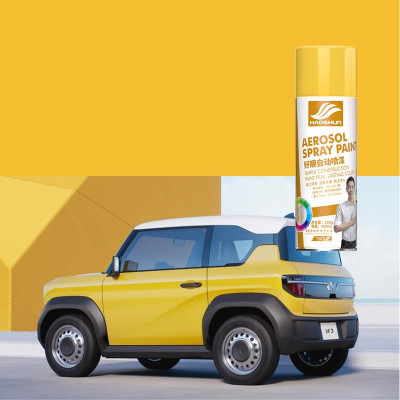 BÌNH XỊT SƠN XÓA VẾT XƯỚC Ô TÔ 400ML CHO VINFAST VF3 MÀU VÀNG (MÃ MÀU 25)