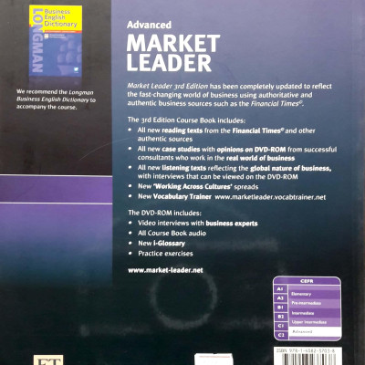 Market Leader 3Rd Edition Advanced Course Book & Dvd-Rom Pack