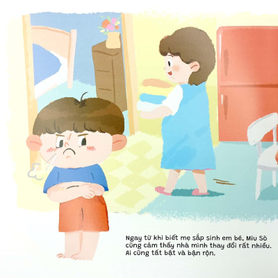 Sách Ehon Truyện Kể Cho Miu Hiểu Chuyện - Con Ghét Có Em