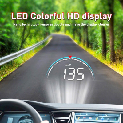 Thiết Bị Hiển Thị Tốc Độ Kính Lái Xe Hơi HUD OBD2 M8S 3.5 Inch Hiển Thị Rõ Nét Tự Lắp Đặt Đơn Giản Tại Nhà