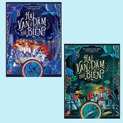 Sách - Tác Phẩm Kinh Điển Minh Họa Mới - Hai Vạn Dặm Dưới Biển - Combo 2 Tập - Đinh Tị Books