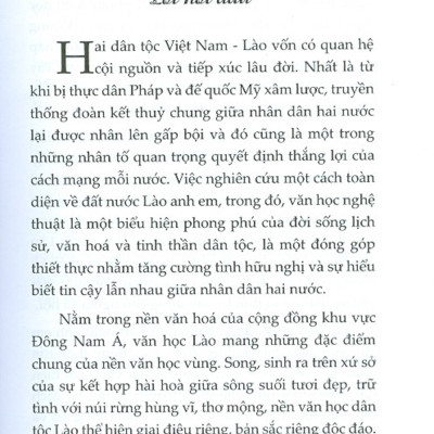 Diện Mạo Văn Học Cận Hiện Đại Lào - Tập 1