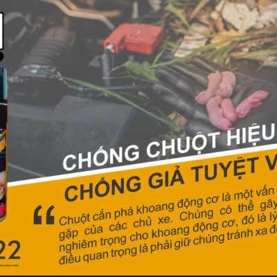 Chai xịt đuổi chuột đi xa, tránh cắn dây điện xe máy, ô tô, xịt khoang đông cơ Rat Run Away 455ml Thunder Wolf Chemicals USA