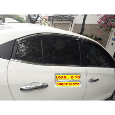 Vè mưa Che Mưa Xe Toyota Vios 2022-2019 chỉ Inox Loại cao cấp Vios 2019 - 2022, Vè che mưa Chỉ Inox Vios 2019 - 2022