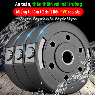 BG BỘ TẠ 30KG Tạ Tập Tay Đa Năng Điều Chỉnh 2 in 1 Kết Hợp Tạ Đẩy ( hàng nhập khẩu)