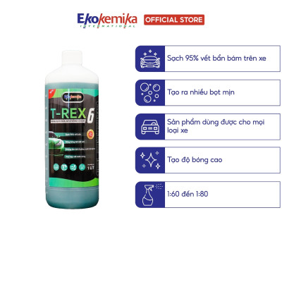 NƯỚC RỬA Ô TÔ - XE MÁY KHÔNG CHẠM ĐẶC BIỆT T-REX 6 EKOKEMIKA ITALY -1L