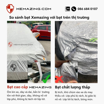 Bạt Phủ ô tô HYUNDAI ACCENT SEDAN Nhãn hiệu XEMAZING