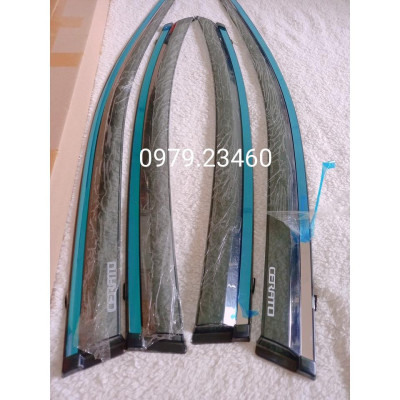 Vè che mưa Kia Cerato 2019-2022 chỉ mạ crom, chất liệu dày và bền, có vi deo rivew sản phẩm