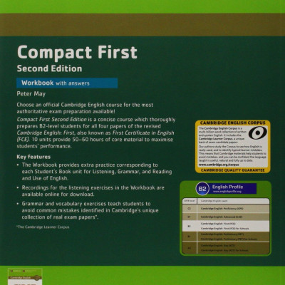 Compact First Workbook with Answers with Audio