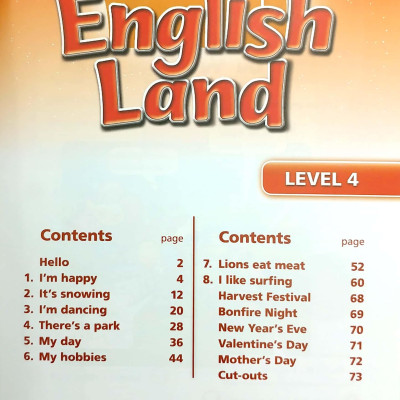 English Land (2nd Edition) Level 4: Student Book + Activity Book With CDs