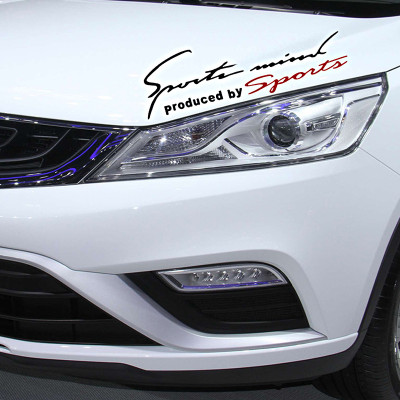 Tem Sport Mind dán nắp Capo ô tô (Nhiều Màu)