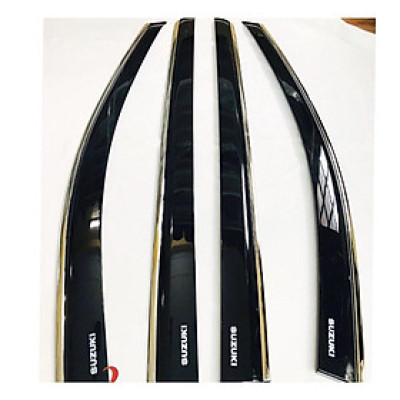 Bộ vè Che Mưa Chỉ Inox Cao Câp dành cho xe Suzuki XL7 2020-2021