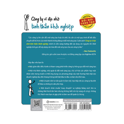 Công Ty Vĩ Đại Nhờ Tinh Thần Khởi Nghiệp - giải pháp của các doanh nghiệp trong thế kỷ 21 và là động lực chính cho tăng trưởng bền vững