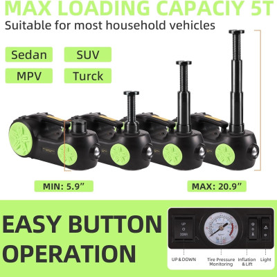 Quà Tặng Kèm - Bộ nâng kích gầm điện, kiêm máy bơm lốp và máy siết ốc ô tô đa năng 3 trong 1. Thương hiệu Đức - ROGTZ, Bảng điều khiển kỹ thuật số cao cấp TY-004 - Hàng Chính Hãng