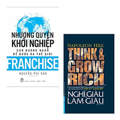 Combo 2 Cuốn Tuy Duy Khởi Nghiệp Hay- Nhượng Quyền Khởi Nghiệp - Con Đường Ngắn Để Bước Ra Thế Giới+ Think And Grow Rich - Nghĩ Giàu Và Làm Giàu
