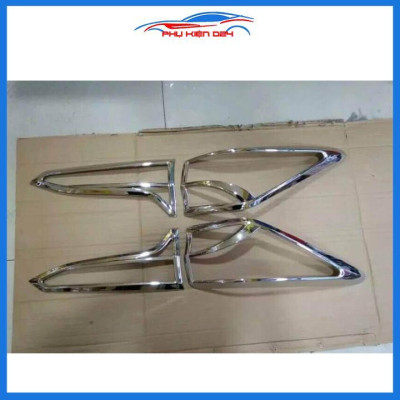 Ốp viền đèn pha hậu mạ crom Fortuner 2012-2016, 2017-2019, 2021-2022 chống trầy trang trí bảo vệ xe