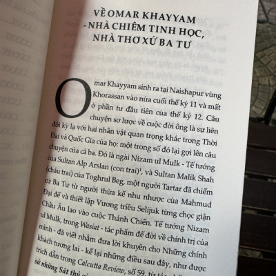 Thơ Rubaiyat – ĐẾN TỰA NƯỚC CHẢY, ĐI TỰA GIÓ PHIÊU – Omar Khayyam - Hà Thủy Nguyên dịch - Book Hunter 