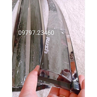 Vè che mưa Rush 2018-2022 chỉ mạ inox sáng bóng chất liệu dày và bền, có vi deo rivew sản phẩm