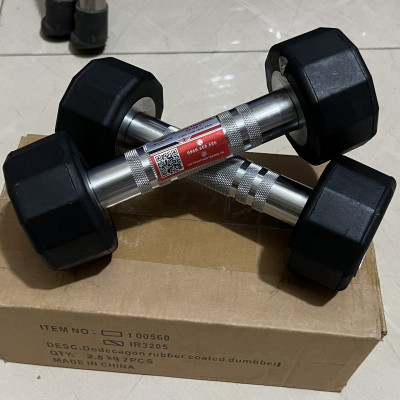 Tạ tay bọc cao su Iron Grip 2.5kg 1 quả T THIEN TRUONG SPORT