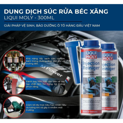 Dung Dịch Súc Béc Xăng Liqui Moly Injection Cleaner 300ml | Tăng Hiệu Suất Động Cơ, Giảm Tiêu Thụ Nhiên Liệu Hiểu Quả