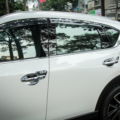 Bộ vè che mưa Fashion cho Mazda CX-5 viền Crom cao cấp