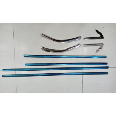 Nẹp Chân Kính inox xe Honda City 2021 2022 bộ 8 Chi tiết