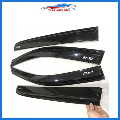Vè che mưa ô tô Bt50 Bt-50 2022-2023-2024 vè đen, nhựa ABS cao cấp chắn mưa, cản bụi, trang trí xe hơi
