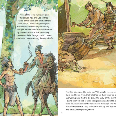 A HISTORY OF VIETNAM IN PICTURES - THE TRƯNG SISTERS (IN MÀU, BÌA MỀM)