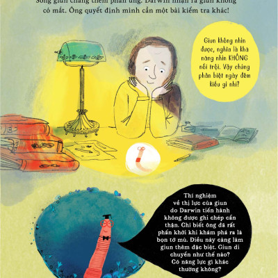 Darwin và Loài Giun Siêu Phàm | Sách Tranh Thiếu Nhi | Polly Owen | San Hô Books