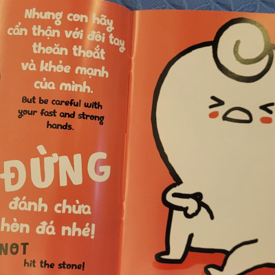 Sách Ehon Miu Bé Nhỏ Phần 1 Song Ngữ - Đừng Đánh Chừa Nhé Song Ngữ