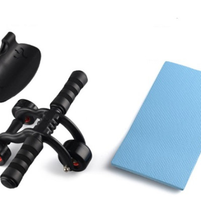 Con lăn tập cơ bụng 3 bánh CỠ LỚN DNS (Tặng thảm lót + tấm chắn)