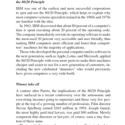 The 80/20 Principle: The Secret to Success by Achieving More with Less