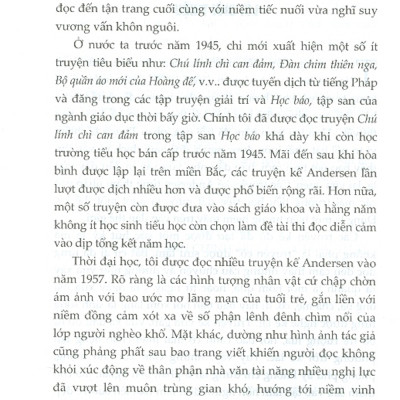 Đại Văn Hào H. C. Andersen Và Sức Lan Toả Trong Văn Học - Nghệ Thuật Việt Nam