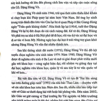 Giáo Sư Đặng Hùng Võ Và Những Người Bạn Nhà Báo