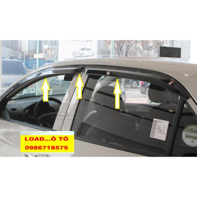 Vè che mưa Xe KIA Morning 2013-2020 nhựa ABS cao cấp, Có Trang Bị Sẵn Keo Dán 3M