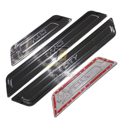 BỘ SẢN PHẨM Nẹp bước chân và ốp chống trầy cốp Honda City 2021 - Mẫu Titan