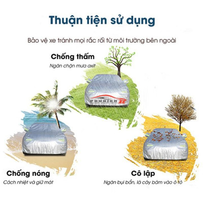 Bạt phủ ô tô dành cho xe Hyundai Accent 3 lớp cao cấp
