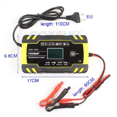 Sạc bình ắc quy 12V-24Vtừ 6AH đến 150AH tự động ngắt khi đầy 