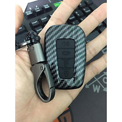 Ốp Chìa Khóa Carbon Xe Toyota Cross 2020 kèm móc khóa