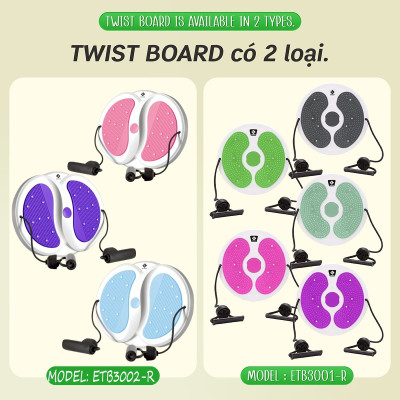 3002R-Đĩa Xoay Eo Massage Chân Tập Thể Dục 360 Độ Chất Liệu Nhựa Cao Cấp( Màu ngẫu nhiên)-  Hàng Chính Hãng