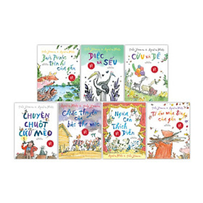 Combo 7 TÁC PHẨM KINH ĐIỂN CỦA QUENTIN BLAKE - Tổ ấm mùa đông của gấu, Cừu và dê, Chuyện chuột cứu mèo, Buổi picnic trên hồ của gấu, Diệc và sếu, Ngựa Con Thích Diễn, Chiếc thuyền của bác thợ mộc - Jonh Yeoman, Quentin Blake - NXB Kim Đồng
