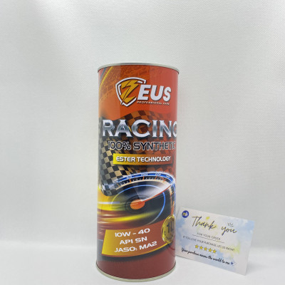 Combo Phụ gia xăng MaxLube, Nhớt cao cấp Zeus Racing 10w40 1L kèm Phễu, Công Nghệ Ester MA2 Full Tổng Hợp Xe Số, Côn Tay và Tay Ga