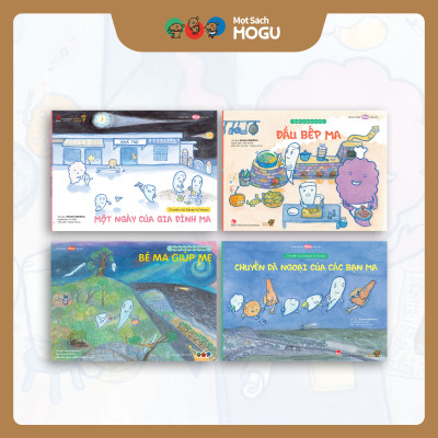 Truyện Ehon bé 3-4-5 tuổi - Bộ 4 cuốn Bé ma đáng yêu