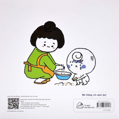 Sách Ehon Miu Miu Tự Lập Phần 2 Song Ngữ - Học Làm Bếp