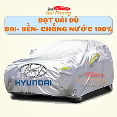 Bạt Phủ Ô Tô Vải Dù Hyundai I10, I20, I30, Accent, Santafe, Tucson, Kona, Getz, Avante, Elantra, Sonata